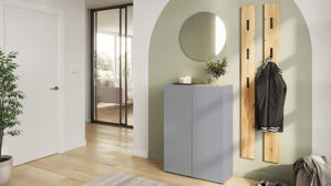 Garderobenpaneel KAWOO aus Holz in Holzfarben KAWOO Garderobenprogramm GW-Alviano - Garderobenpaneel Navarra Eiche - ca. 15 x 170 cm