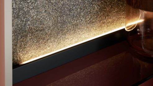 Möbelbeleuchtung Interliving aus Kunststoff in Weiß Interliving Wohnzimmer Serie 2030 PLUS - LED-Beleuchtung zweiteilig - ca. 35 cm