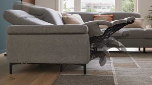 Funktion Interliving aus Metall in Transparent Interliving Sofa Serie 4064 - WallAway WAH2 motorisch verstellbar