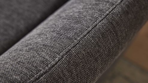 Schlafsofa Interliving aus Stoff in Anthrazit Interliving Schlafsofa Serie 4700 - Schlafsofa 140LÄ anthrazitfarbener Bezug Balu & Aluminiumfüße - Breite ca. 208 cm