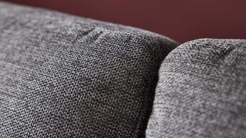 Schlafsofa Interliving aus Stoff in Anthrazit Interliving Schlafsofa Serie 4700 - Schlafsofa 140LÄ anthrazitfarbener Bezug Balu & Aluminiumfüße - Breite ca. 208 cm