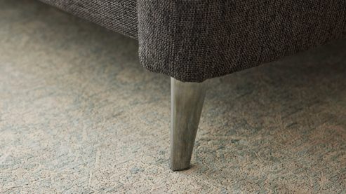 Schlafsofa Interliving aus Stoff in Anthrazit Interliving Schlafsofa Serie 4700 - Schlafsofa 140LÄ anthrazitfarbener Bezug Balu & Aluminiumfüße - Breite ca. 208 cm