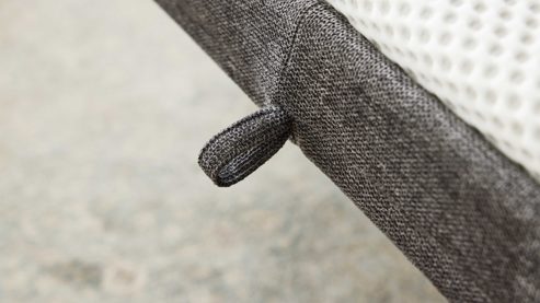 Schlafsofa Interliving aus Stoff in Anthrazit Interliving Schlafsofa Serie 4700 - Schafsofa 120LÄ anthrazitfarbener Bezug Balu & Aluminiumfüße - Breite ca. 188 cm