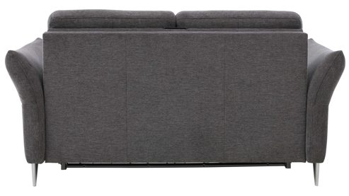Schlafsofa Interliving aus Stoff in Anthrazit Interliving Schlafsofa Serie 4700 - Schlafsofa 140LÄ anthrazitfarbener Bezug Balu & Aluminiumfüße - Breite ca. 208 cm