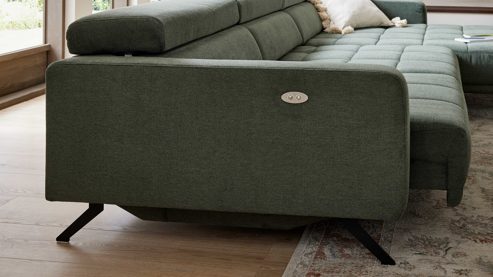 Funktion Interliving aus Metall in Transparent Interliving Sofa Serie 4303 – Sitztiefenverstellung motorisch