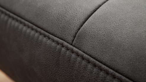 Zweisitzer Interliving aus Stoff in Dunkelgrau Interliving Sofa Serie 4460 - Zweisitzer grauer Bezug Clint & schwarze Metallfüße - Länge ca. 245 cm