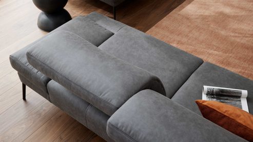 Funktion Interliving aus Metall in Transparent Interliving Sofa Serie 4460 - Sitztiefenverstellung manuell