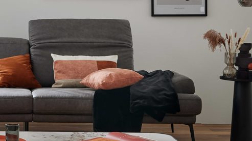 Funktion Interliving aus Metall in Transparent Interliving Sofa Serie 4460 - Kopfpolsterverstellung manuell