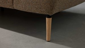 Möbelfuß Interliving aus Holz in Holzfarben Interliving Sofa Serie 4461 - Holzfuß Eiche bianco