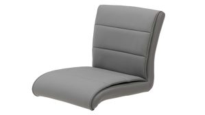 Barstuhl Interliving aus Kunstfaser in Grau Interliving Esszimmer Serie 5122 – Barstuhl graue Mikrofaser Delphin & gebürsteter Edelstahl