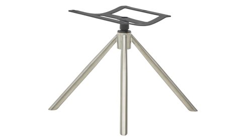 Vierfußstuhl Interliving aus Kunstfaser in Hellbraun Interliving Esszimmer Serie 5122 – Armlehnstuhl mit Funktionen fangofarbenes Kunstleder LEA-TEX & gebürsteter Edelstahl