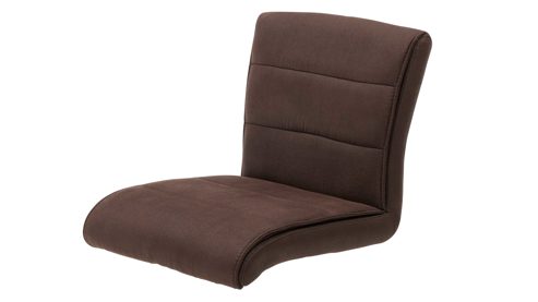 Barstuhl Interliving aus Kunstfaser in Braun Interliving Esszimmer Serie 5122 – Tresenstuhl ST64 mit Liftfunktion rostbraune Mikrofaser & gebürsteter Edelstahl