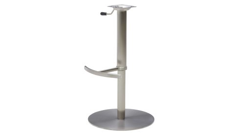 Barstuhl Interliving aus Kunstfaser in Braun Interliving Esszimmer Serie 5122 – Tresenstuhl ST64 mit Liftfunktion rostbraune Mikrofaser & gebürsteter Edelstahl