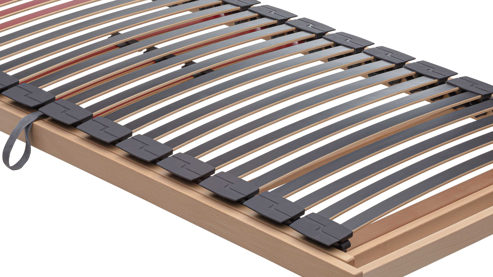 Lattenrost Interliving aus Holz in Holzfarben Interliving Lattenrost Serie 1952 - V6257 links mit Hebehilfe – Liegefläche ca. 90 x 190 cm