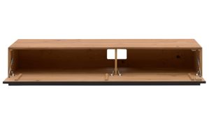 Wohnwand Interliving aus Holz in Holzfarben Interliving Wohnzimmer Serie 2033 - Wohnwand V12601 Asteiche - dreiteilig, Breite ca. 303 cm