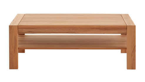 Couchtisch Decker aus Holz in Holzfarben Hell Couchtisch bzw. Sofatisch naturfarbene Kernbuche – ca. 130 x 70 cm