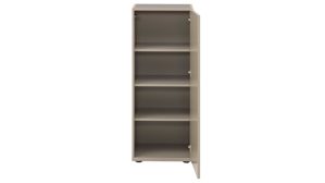 Highboard Interliving aus Holz in Grau Interliving Wohnzimmer Serie 2031 - Highboard BK18071 Grau & Risseiche - vier Türen, zwei Schubladen, Breite ca. 180 cm