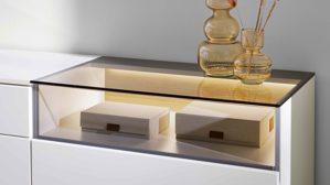 Möbelbeleuchtung Interliving aus Kunststoff in Weiß Interliving Wohnzimmer Serie 2031 - LED-Beleuchtung ZLA275 Breite ca. 75 cm - zweiteilig