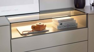 Möbelbeleuchtung Interliving aus Kunststoff in Weiß Interliving Wohnzimmer Serie 2031 - LED-Beleuchtung ZLA190 Breite ca. 90 cm