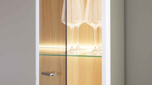 Möbelbeleuchtung Interliving aus Kunststoff in Weiß Interliving Wohnzimmer Serie 2031 - LED-Beleuchtung ZLN245 Breite ca. 45 cm - zweiteilig