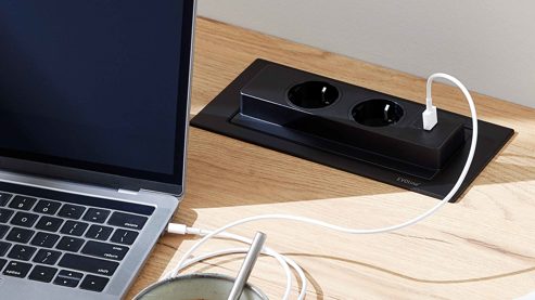 Zubehör Interliving aus Kunststoff in Schwarz Interliving Wohnzimmer Serie 2031 - Backflip für Schreibtisch