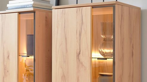 Möbelbeleuchtung Interliving aus Kunststoff in Weiß Interliving Wohnzimmer Serie 2031 - LED-Beleuchtung ZLN245 Breite ca. 45 cm - zweiteilig