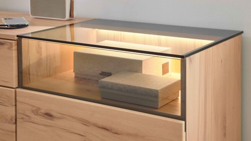 Möbelbeleuchtung Interliving aus Kunststoff in Weiß Interliving Wohnzimmer Serie 2031 - LED-Beleuchtung ZLA260 Breite ca. 60 cm - zweiteilig