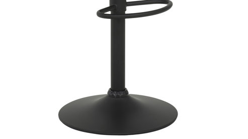 Barhocker Hela aus Stoff in Anthrazit Barhocker Dollie H Anthrazit & schwarzes Metall - drehbar