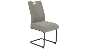 Schwingstuhl Hela aus Stoff in Grau Schwingstuhl Merkur S XL Grau & anthrazitfarbenes Metall