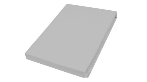 Spannbettlaken H. g. hahn haustextilien® aus Stoff in Hellgrau HAHN Spannbettlaken für Wasser- und Boxspringmatratzen hellgrauer Baumwolljersey - ca. 190 x 200 cm