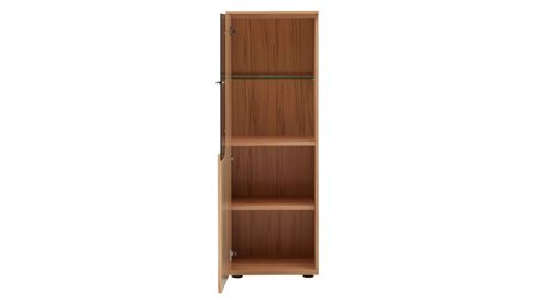 Wohnwand Interliving aus Holz in Holzfarben Interliving Wohnzimmer Serie 2031 - Wohnwand EB33002 Balkenbuche - Länge ca. 330 cm