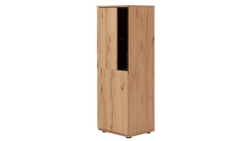 Wohnwand Interliving aus Holz in Holzfarben Interliving Wohnzimmer Serie 2031 - Wohnwand EB33002 Balkenbuche - Länge ca. 330 cm