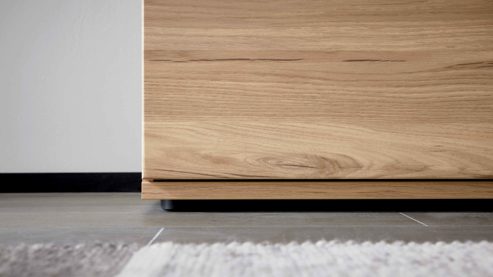 Wohnwand Interliving aus Holz in Holzfarben Interliving Wohnzimmer Serie 2031 - Wohnwand EB25701 Risseiche - Länge ca. 257 cm