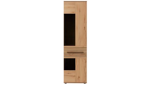 Wohnwand Interliving aus Holz in Holzfarben Interliving Wohnzimmer Serie 2032 - Wohnwand EB33001 Risseiche - Länge ca. 330 cm