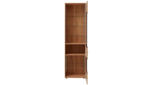 Wohnwand Interliving aus Holz in Holzfarben Interliving Wohnzimmer Serie 2032 - Wohnwand EB33001 Risseiche - Länge ca. 330 cm