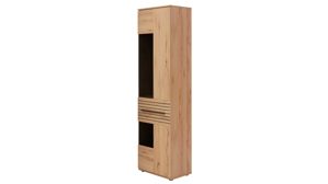 Wohnwand Interliving aus Holz in Holzfarben Interliving Wohnzimmer Serie 2032 - Wohnwand EB33001 Risseiche - Länge ca. 330 cm