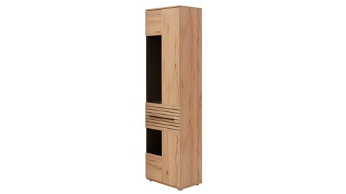 Wohnwand Interliving aus Holz in Holzfarben Interliving Wohnzimmer Serie 2032 - Wohnwand EB33001 Risseiche - Länge ca. 330 cm
