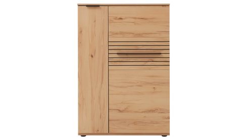 Wohnwand Interliving aus Holz in Holzfarben Interliving Wohnzimmer Serie 2032 - Wohnwand EB33001 Risseiche - Länge ca. 330 cm