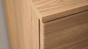 Wohnwand Interliving aus Holz in Holzfarben Interliving Wohnzimmer Serie 2032 - Wohnwand EB33001 Risseiche - Länge ca. 330 cm