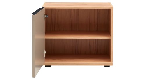 Wohnwand Interliving aus Holz in Grau Interliving Wohnzimmer Serie 2032 - Wohnwand EB27001 Grau & Risseiche- Länge ca. 270 cm