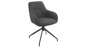 Polsterstuhl Hela aus Stoff in Anthrazit Polsterstuhl Triest S Anthrazit Bjorn 28 & Schwarz