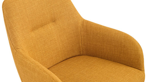 Polsterstuhl Hela aus Stoff in Gelb Polsterstuhl Triest S Gelb Bjorn 67 & Schwarz