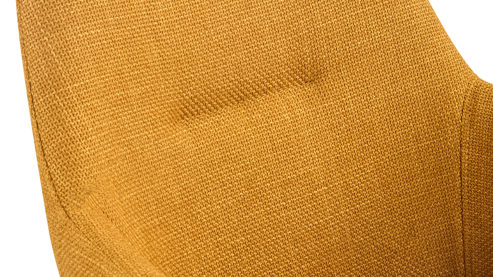 Polsterstuhl Hela aus Stoff in Gelb Polsterstuhl Triest S Gelb Bjorn 67 & Schwarz