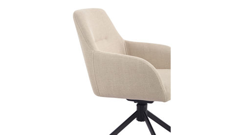 Polsterstuhl Hela aus Stoff in Beige Polsterstuhl Triest S Beige Bjorn 31 & Schwarz