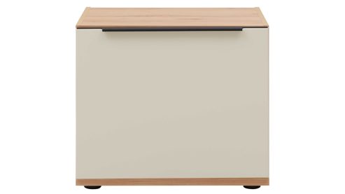 Lowboard Interliving aus Holz in Beige Interliving Wohnzimmer Serie 2032 - Lowboard LT21062 Sandbeige & Balkenbuche - dreiteilig, Länge ca. 210 cm