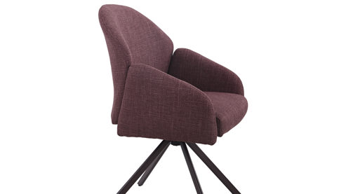 Polsterstuhl Hela aus Stoff in Lila Polsterstuhl Holly S Wildberry Bjorn 95 & Wildberry