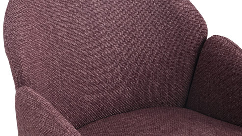 Polsterstuhl Hela aus Stoff in Lila Polsterstuhl Holly S Wildberry Bjorn 95 & Wildberry