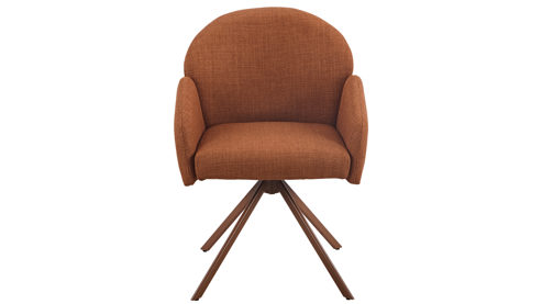 Polsterstuhl Hela aus Stoff in Orange Polsterstuhl Holly S Copper Bjorn 20 & Kupfer