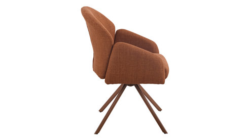 Polsterstuhl Hela aus Stoff in Orange Polsterstuhl Holly S Copper Bjorn 20 & Kupfer