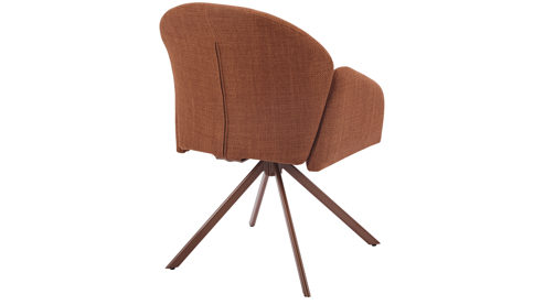 Polsterstuhl Hela aus Stoff in Orange Polsterstuhl Holly S Copper Bjorn 20 & Kupfer